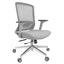 SILLA NOGAL BEAT E-20802G | Silla Gerencial | Asiento Poliuretano | Descansabrazos | Ajuste Altura | Soporte Lumbar | Base Metálica | Rodajas | Gris | Interior - E-20802G - GERSA - NOGAL BEAT - Sillas para oficina