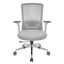 SILLA NOGAL BEAT E-20802G | Silla Gerencial | Asiento Poliuretano | Descansabrazos | Ajuste Altura | Soporte Lumbar | Base Metálica | Rodajas | Gris | Interior - E-20802G - GERSA - NOGAL BEAT - Sillas para oficina