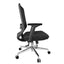 SILLA NOGAL BEAT E-20802N | Silla Gerencial | Asiento Poliuretano | Descansabrazos | Ajuste Altura | Soporte Lumbar | Base Metálica | Rodajas | Negro | Interior - E-20802N - GERSA - NOGAL BEAT - Sillas para oficina