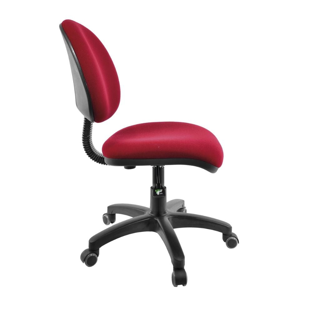 SILLA NOGAL BEAT E-21065 | Silla Operativa | Asiento Respaldo Hule Espuma | Base Nylon | Tapiz Tela Vinipiel | Interior - E-21065 - GERSA - NOGAL BEAT - Sillas para oficina