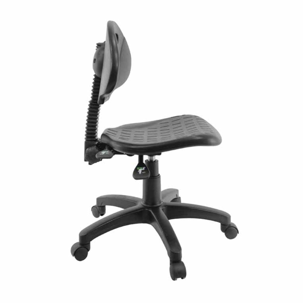 SILLA NOGAL BEAT E-28085 | Silla Industrial | Asiento Respaldo Poliuretano | Base Nylon | Interior - E-28085 - GERSA - NOGAL BEAT - Sillas