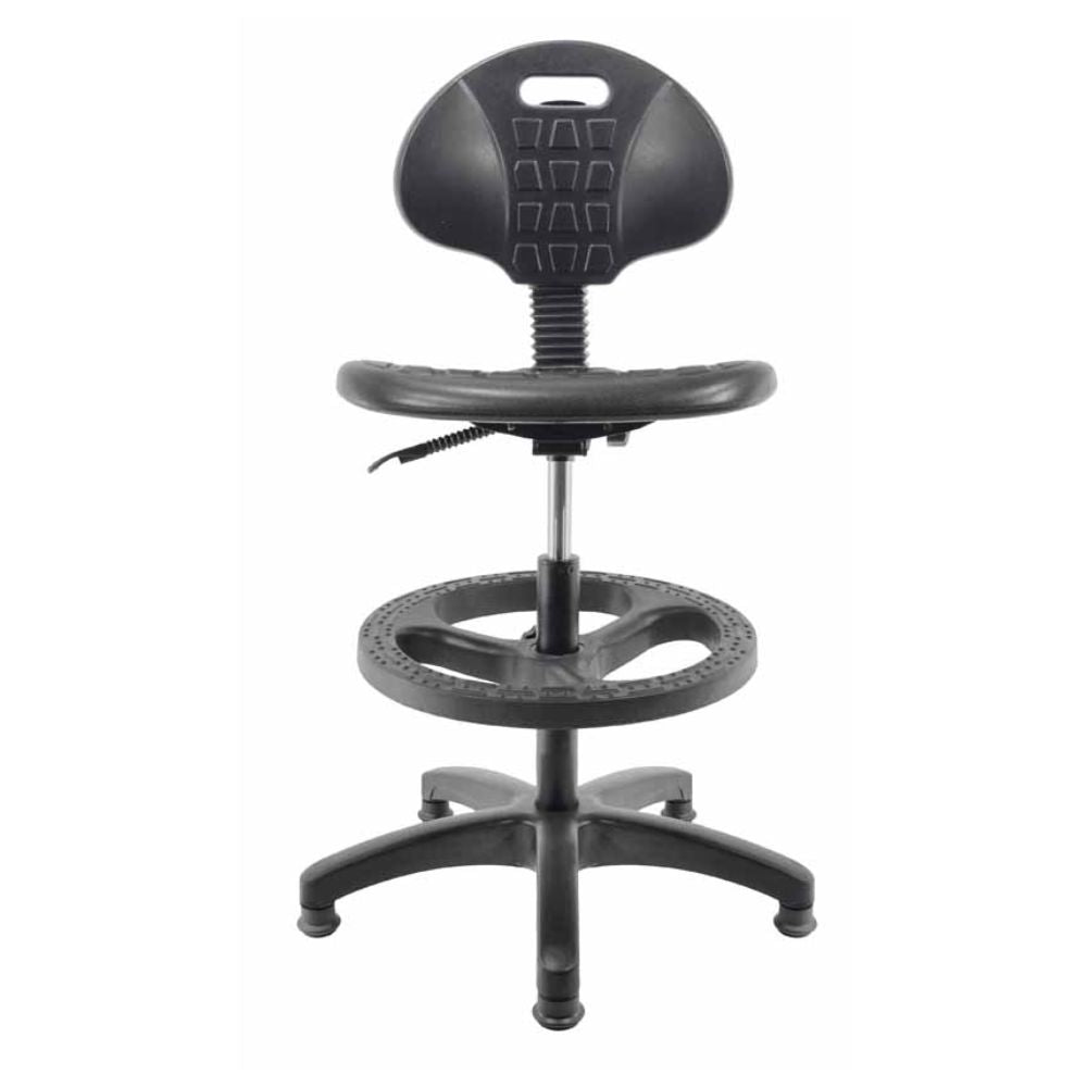 SILLA NOGAL BEAT E-28086 | Silla Industrial | Asiento Respaldo Poliuretano | Base Nylon | Aro Nylon | Pistón Cajero | Interior - E-28086 - GERSA - NOGAL BEAT - SIlla