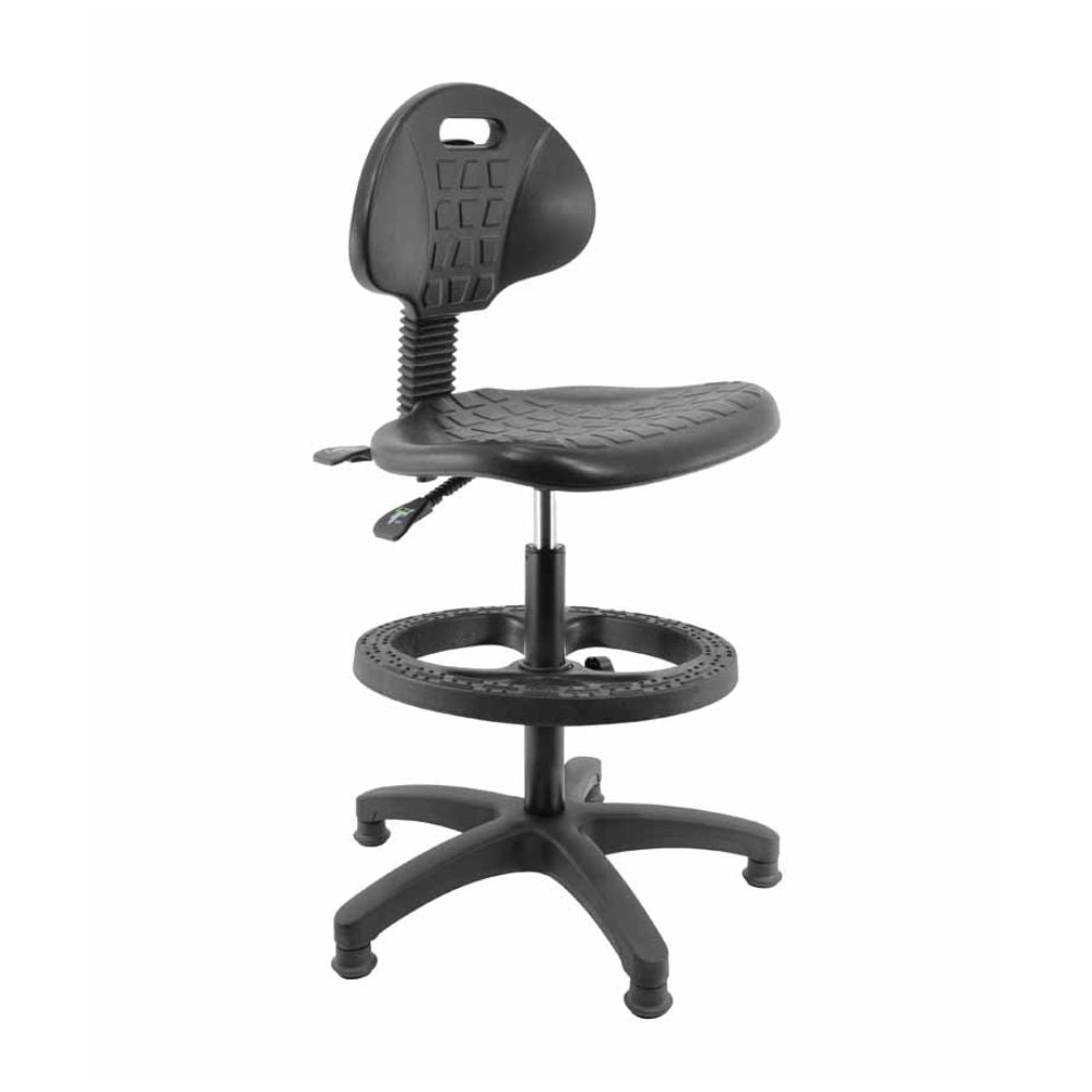 SILLA NOGAL BEAT E-28086 | Silla Industrial | Asiento Respaldo Poliuretano | Base Nylon | Aro Nylon | Pistón Cajero | Interior - E-28086 - GERSA - NOGAL BEAT - SIlla