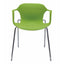 SILLA NOGAL BEAT E-33001 | Silla Ocasional para Cafetería Decorativa | Polipropileno | Estructura Metálica | Interior - E-33001 - GERSA - NOGAL BEAT - Sillas