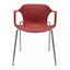 SILLA NOGAL BEAT E-33001 | Silla Ocasional para Cafetería Decorativa | Polipropileno | Estructura Metálica | Interior - E-33001 - GERSA - NOGAL BEAT - Sillas
