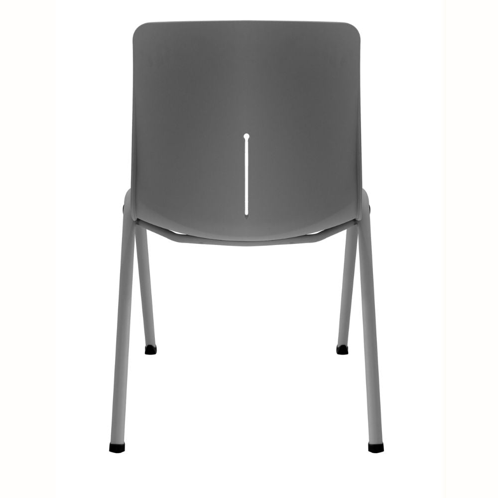 SILLA NOGAL BEAT E-50450G | Silla Comercial para Visita Sala de Espera | Concha Polipropileno | Estructura Metálica Apilable | Interior - E-50450G - GERSA - NOGAL BEAT - Sillas