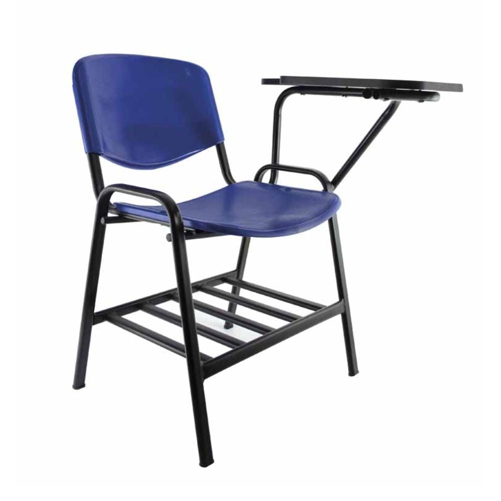 SILLA NOGAL BEAT E-71058-2 | Silla Tipo Mesabanco Ocasional para Escuela | Polipropileno Asiento y Respaldo | Estructura Metálica | Interior - E-71058-2 - GERSA - NOGAL BEAT - Sillas