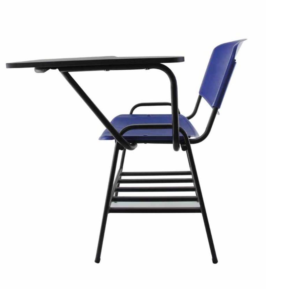 SILLA NOGAL BEAT E-71058-2 | Silla Tipo Mesabanco Ocasional para Escuela | Polipropileno Asiento y Respaldo | Estructura Metálica | Interior - E-71058-2 - GERSA - NOGAL BEAT - Sillas