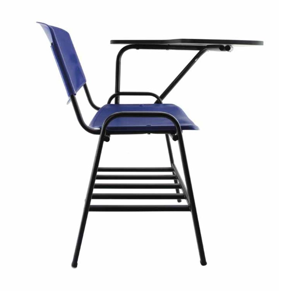 SILLA NOGAL BEAT E-71058-2 | Silla Tipo Mesabanco Ocasional para Escuela | Polipropileno Asiento y Respaldo | Estructura Metálica | Interior - E-71058-2 - GERSA - NOGAL BEAT - Sillas