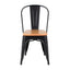 SILLA NOGAL BEAT FOLIX | Silla Ocasional para Restaurante | Acero y Madera | Interior - Folix silla - IDELIKA - NOGAL BEAT - silla