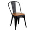 SILLA NOGAL BEAT FOLIX | Silla Ocasional para Restaurante | Acero y Madera | Interior - Folix silla - IDELIKA - NOGAL BEAT - silla