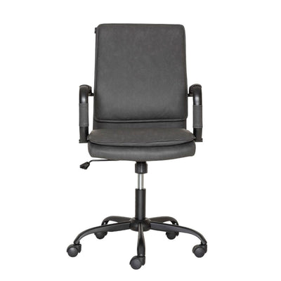 SILLA NOGAL BEAT GA - 005 | Silla Semi - Ejecutiva | Respaldo Tapiz Vinil | Hule Espuma | Brazos Tubular Acero | Base Metal | Reclinable | Interior - GA - 005 - ALBAR - NOGAL BEAT - Sillas de oficina