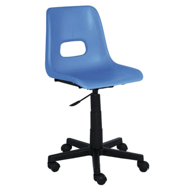 SILLA NOGAL BEAT PL - 19 B | Silla Cajero | Asiento Respaldo Polipropileno | Base Nylon 5 Puntas | Pistón Secretarial | Altura Ajustable | Interior - PL - 19 B - ALBAR - NOGAL BEAT - Sillas