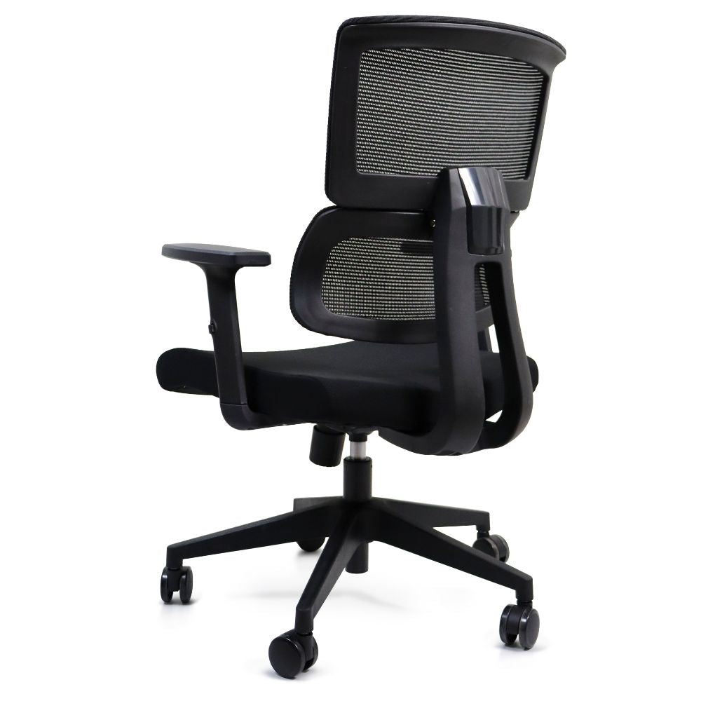 SILLA NOGAL BEAT PORTUGAL EJECUTIVO | Silla Ejecutiva | Base Nylon Rodajas | Respaldo Asiento Tapizado | Brazos | Negro | Interior - PORTUGAL EJECUTIVO - MOBILIARIO EN MOVIMIENTO - NOGAL BEAT - Sillas para oficina