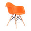 SILLA NOGAL BEAT SILLA BERLIN CON BRAZO P/MADERA | Silla Ocasional Casual Decorativa Vestíbulo | Base 4 Puntas | Madera | Polipropileno | Varios Colores | Interior - SILLA BERLIN CON BRAZO P/MADERA - MDO - NOGAL BEAT - Sillas