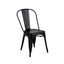 SILLA NOGAL BEAT SILLA BOLTON | Silla Decoración Industrial Eventos Especiales Restaurantes | Base 4 Puntas | Varios Colores | Acero Pintado | Tipo Tolix | Interior - SILLA BOLTON COLOR NEGRO MATE - MDO - NOGAL BEAT - 