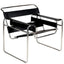 Silla Ocasional Diseño Clásico - NOGAL BEAT SILLA WASSILY - Negro - Estructura Acero Cromado y Tapiz en Vinipiel - SILLA WASSILY - MDO - NOGAL BEAT - Silla Ocasional