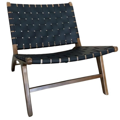 Silla Ocasional para Terraza - NOGAL BEAT VENECIA PU - Asiento y Respaldo Tapizados Estructura Madera - SILLA VENECIA PU - MDO - NOGAL BEAT - Silla Ocasional