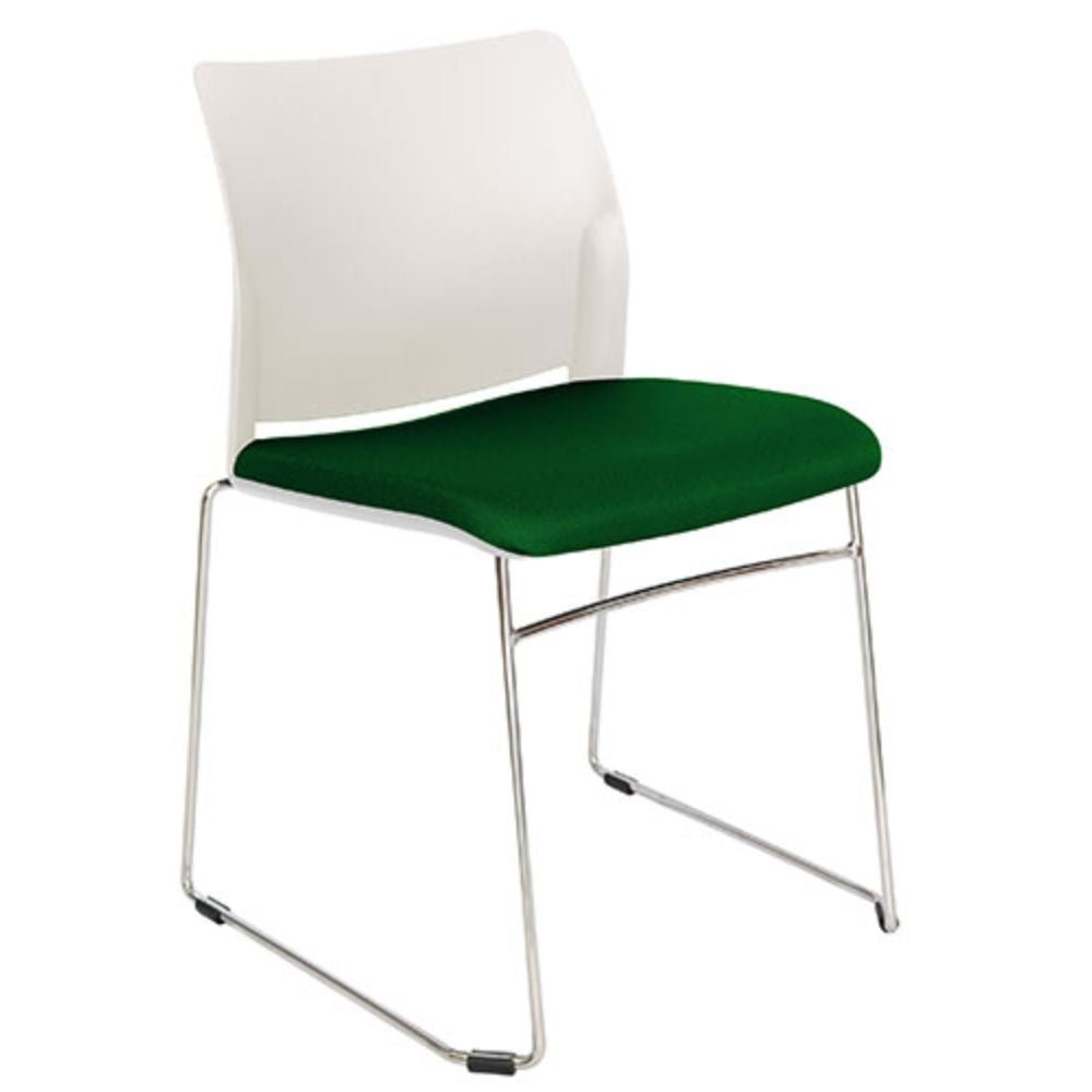 SILLA OFFIHO ALPHA OHV-107 | Silla Diseño Ergonómico Sala Espera Institución | Base Trineo | Asiento Varios Colores | Respaldo Polipropileno | Interior - OHV-107 - OFFIHO - NOGAL BEAT - Sillas