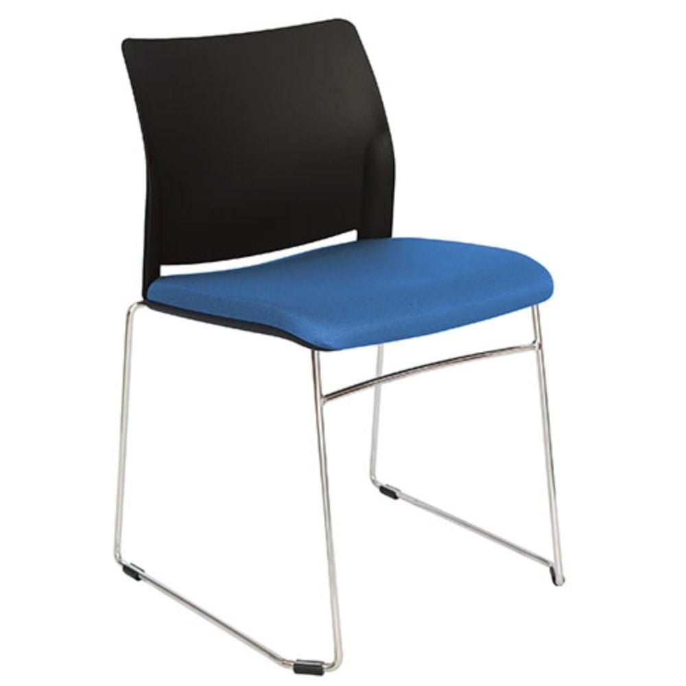 SILLA OFFIHO ALPHA OHV-107 | Silla Diseño Ergonómico Sala Espera Institución | Base Trineo | Asiento Varios Colores | Respaldo Polipropileno | Interior - OHV-107 - OFFIHO - NOGAL BEAT - Sillas