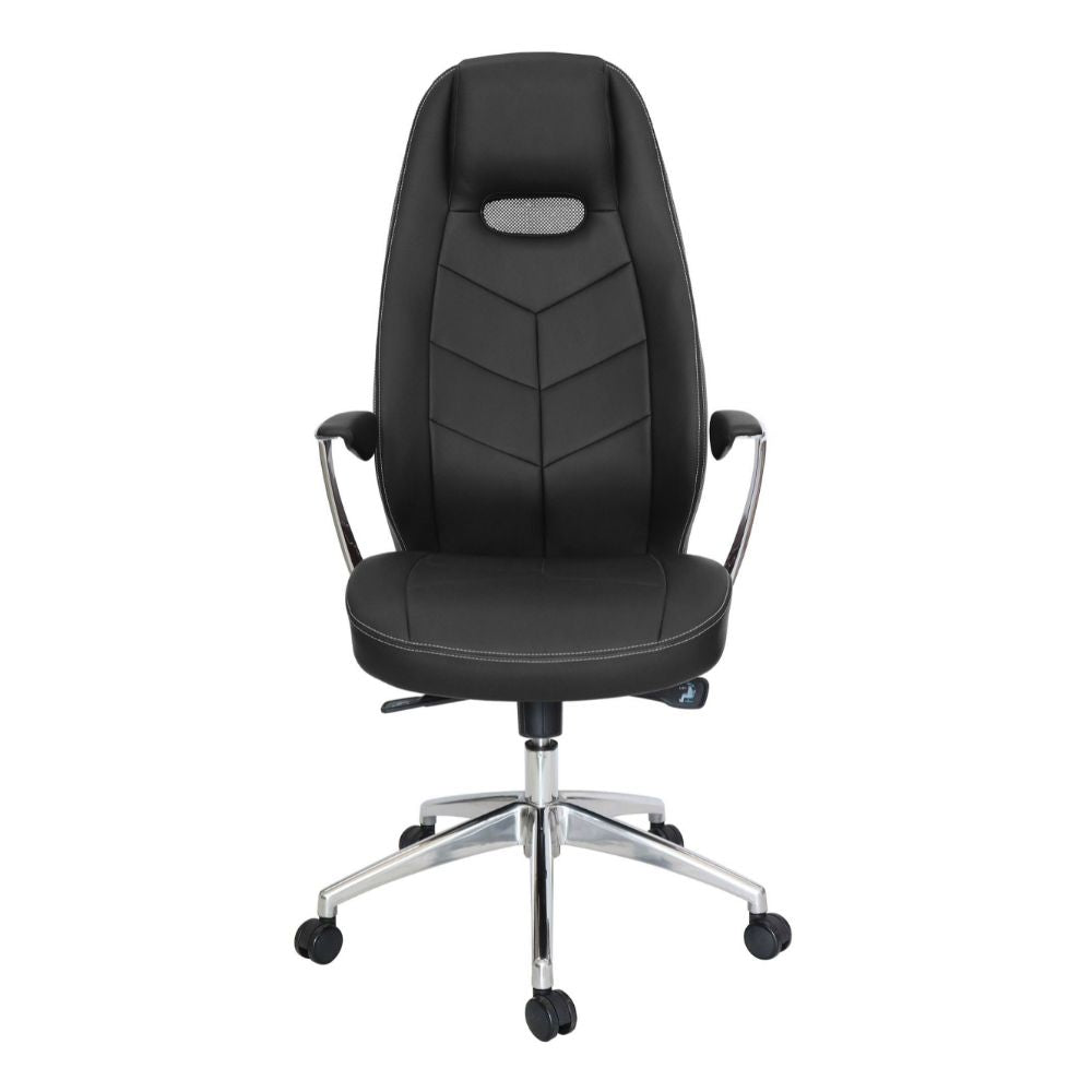 SILLA OFFIHO ALUFSEN OHE - 405negro | Silla Ejecutiva | Diseño Ergonómico | Respaldo Alto | Negro | Tapizado | Interior | Oficina Despacho Secretarial - OHE - 405negro - OFFIHO - NOGAL BEAT - silla