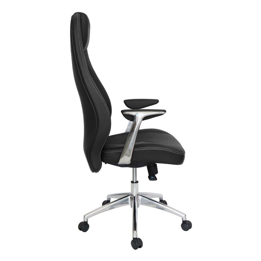 SILLA OFFIHO ALUFSEN OHE - 405negro | Silla Ejecutiva | Diseño Ergonómico | Respaldo Alto | Negro | Tapizado | Interior | Oficina Despacho Secretarial - OHE - 405negro - OFFIHO - NOGAL BEAT - silla