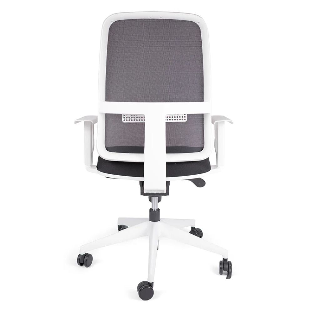 SILLA OFFIHO BLAZE OHE - 23 Blanco | Silla de Oficina | Estructura y Base de Poliamida | Respaldo en Malla | Interior - OHE - 23 Blanco - OFFIHO - NOGAL BEAT - Sillas de oficina