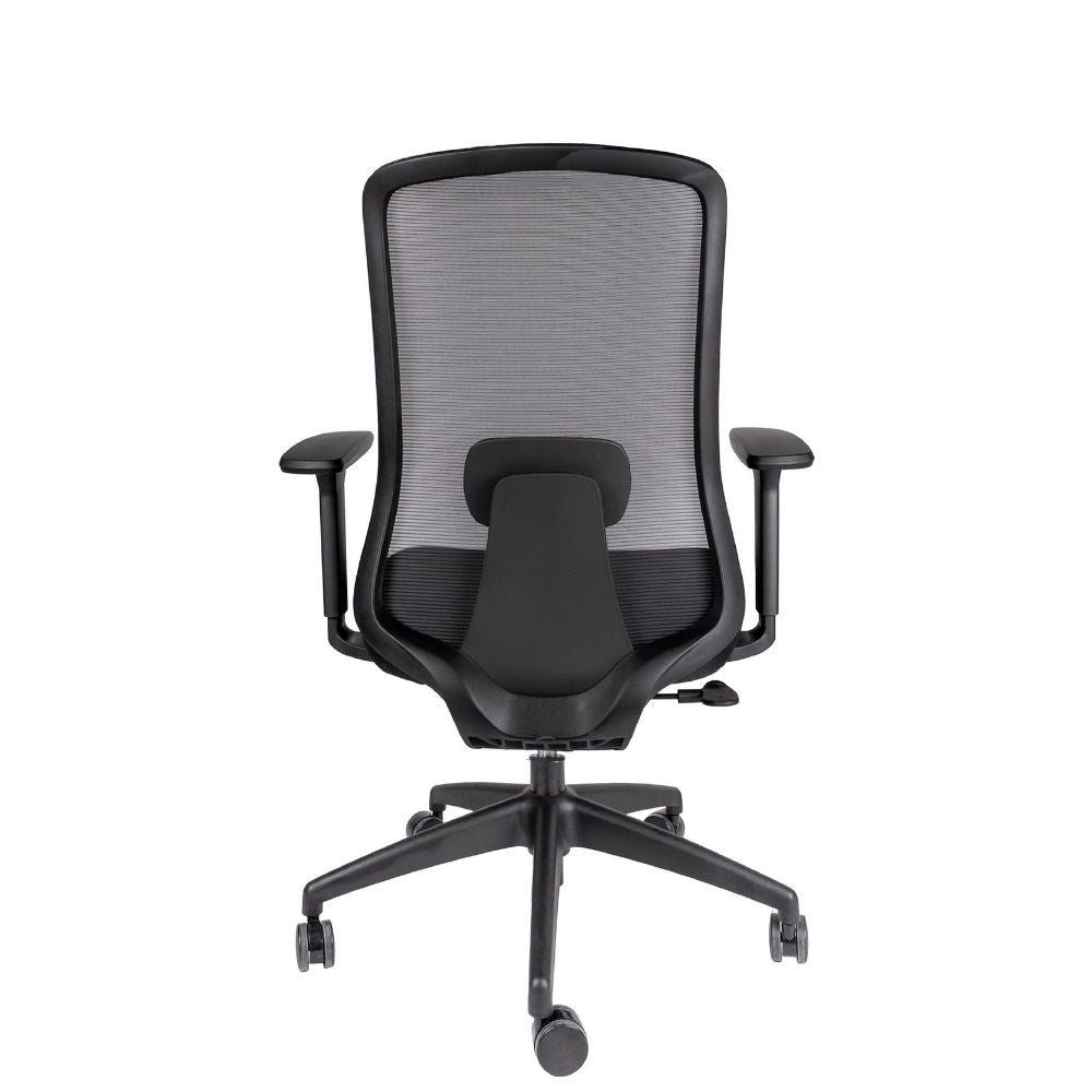 SILLA OFFIHO CREW OHE - 112 NEGRO | Silla Operativa | Diseño Ergonómico | Base Estrella | Respaldo en Malla | Interior | Oficina Despacho Hogar - OHE - 112negro - OFFIHO - NOGAL BEAT - Silla para oficina