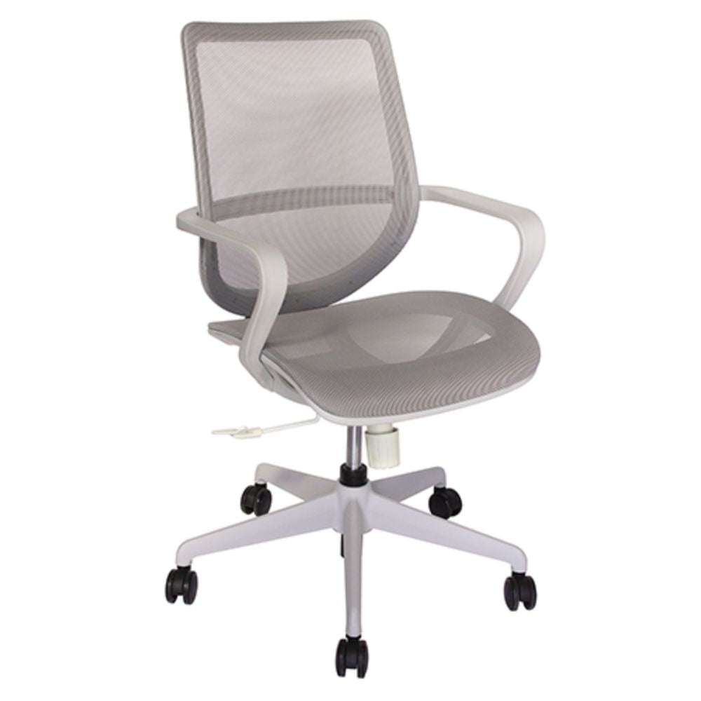 SILLA OFFIHO EVOLUTION OHE - 99gris | Silla Diseño Ergonómico Oficina Coworking | Altura Ajustable | Base Estrella | Malla | Interior - OHE - 99gris/gris - OFFIHO - NOGAL BEAT - silla