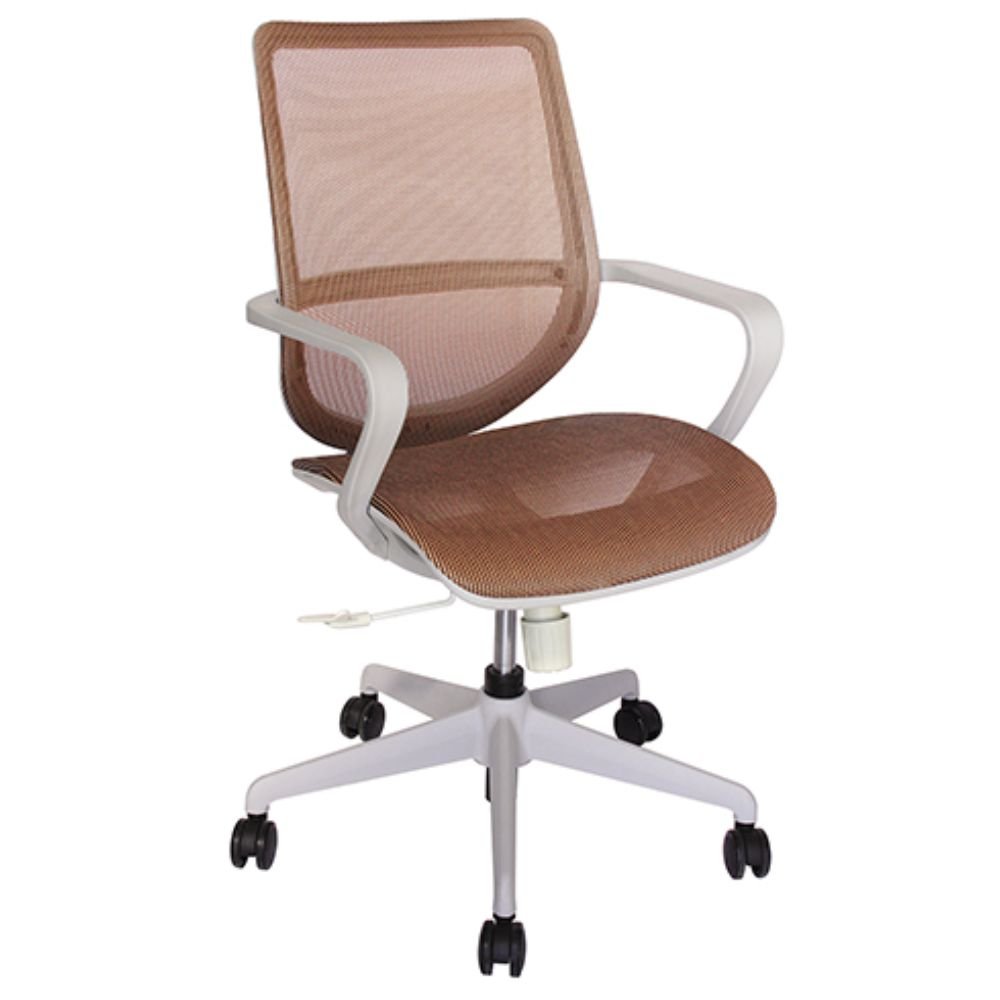 SILLA OFFIHO EVOLUTION OHE - 99gris | Silla Diseño Ergonómico Oficina Coworking | Altura Ajustable | Base Estrella | Malla | Interior - OHE - 99gris/mandarina - OFFIHO - NOGAL BEAT - silla