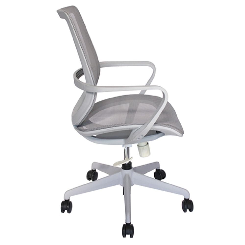 SILLA OFFIHO EVOLUTION OHE - 99gris | Silla Diseño Ergonómico Oficina Coworking | Altura Ajustable | Base Estrella | Malla | Interior - OHE - 99gris - OFFIHO - NOGAL BEAT - silla