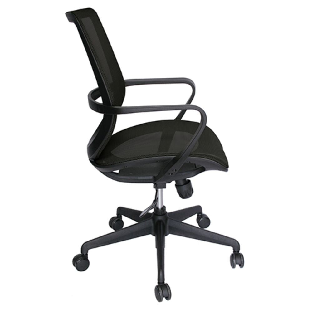 SILLA OFFIHO EVOLUTION OHE - 99negro | Silla Operativa Diseño Ergonómico Oficina Coworking | Altura Ajustable | Base Estrella | Malla | Interior - OHE - 99negro - OFFIHO - NOGAL BEAT - Silla para oficina