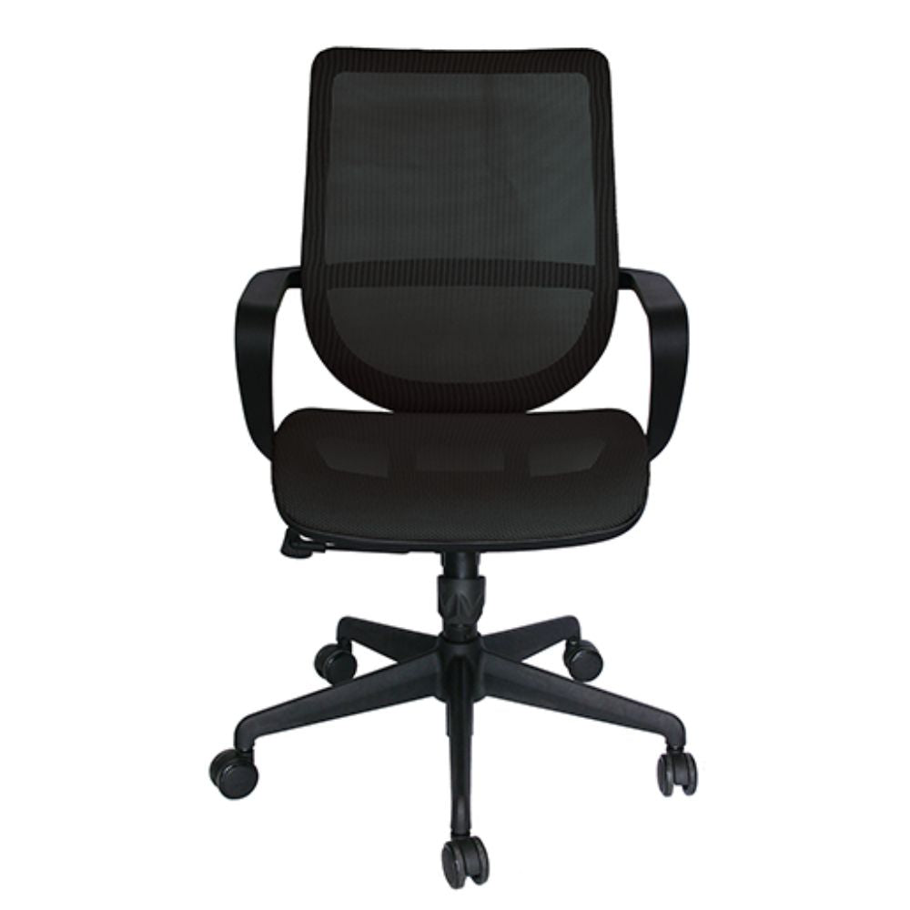 SILLA OFFIHO EVOLUTION OHE - 99negro | Silla Operativa Diseño Ergonómico Oficina Coworking | Altura Ajustable | Base Estrella | Malla | Interior - OHE - 99negro - OFFIHO - NOGAL BEAT - Silla para oficina