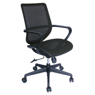 SILLA OFFIHO EVOLUTION OHE - 99negro | Silla Operativa Diseño Ergonómico Oficina Coworking | Altura Ajustable | Base Estrella | Malla | Interior - OHE - 99negro - OFFIHO - NOGAL BEAT - Silla para oficina