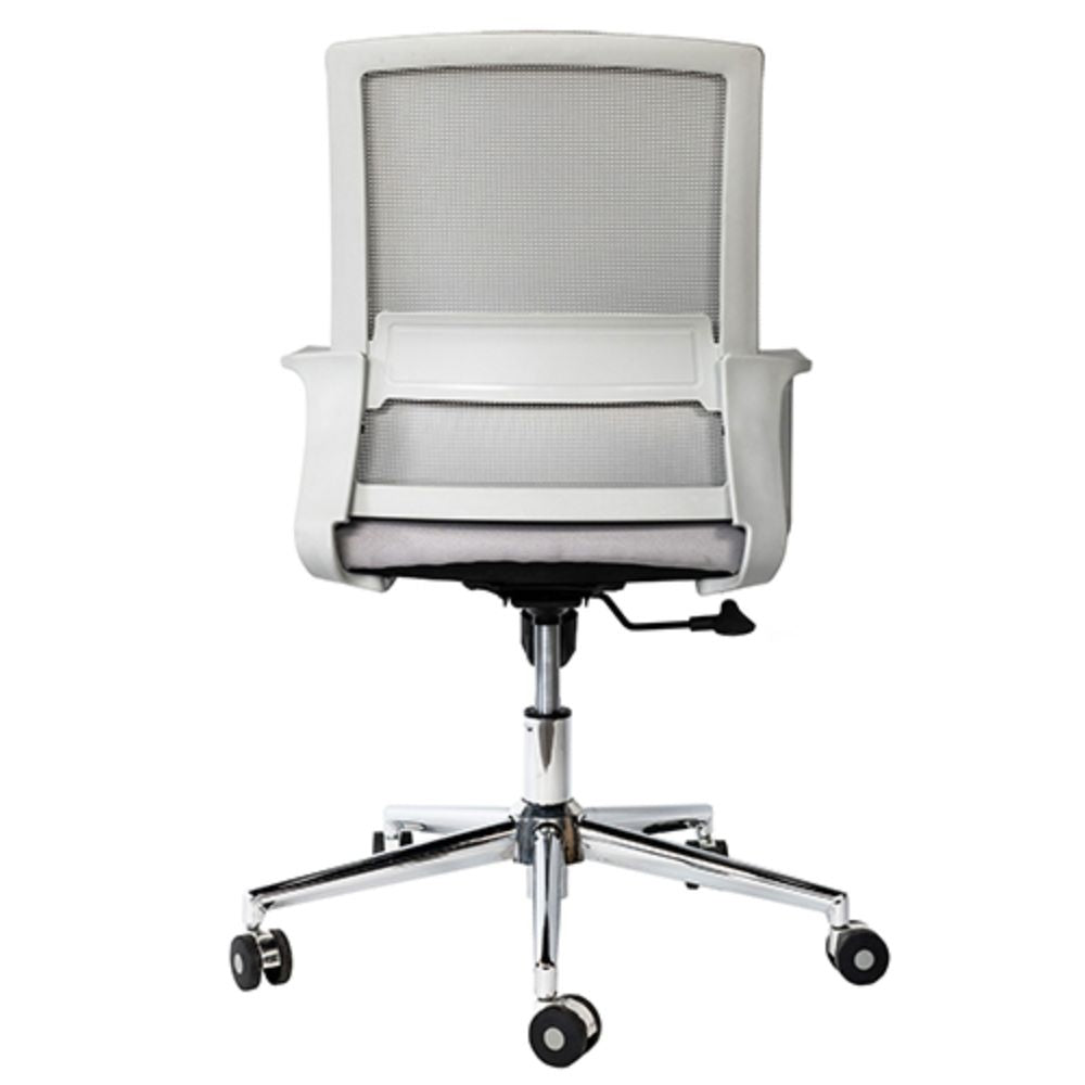 SILLA OFFIHO SLING OHE-94plusGris | Silla Operativa | Diseño Ergonómico Oficina Coworking Recepción | Altura Ajustable | Base Estrella | Respaldo en Malla Gris | Asiento Tapizado | Interior | Ejecutiva Operaciones Sala Juntas Conferencias Despacho Buffete Institución Gubernamental