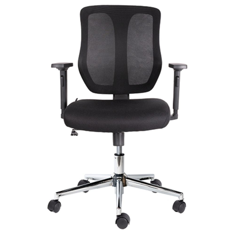 SILLA OFFIHO WIND OHE - 55negro | Silla Operativa Oficina Coworking | Base Estrella | Negro | Respaldo en Malla | Interior - OHE - 55negro - OFFIHO - NOGAL BEAT - Silla para oficina