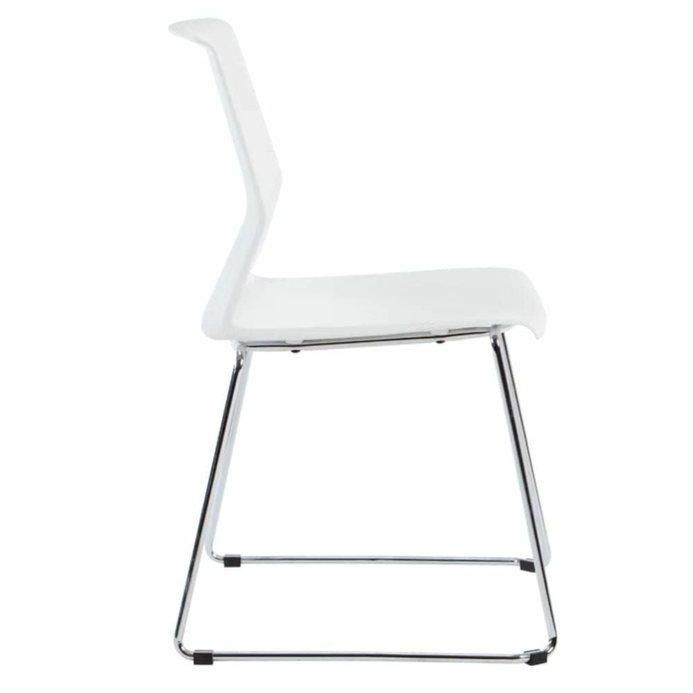 SILLA OFIK 1058 VOLT | Silla de Visita para Sala de Espera | Base Acero Cromado | Plástico | Interior - 1058 - OFIK - NOGAL BEAT - Sillas de oficina