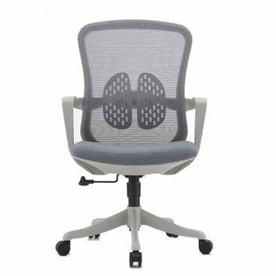 SILLA OFIK 1077 ORGANIC | Silla Operativa para Oficina | Base Estrella | Mesh y Tela | Interior - 1077 - OFIK - NOGAL BEAT - Sillas de oficina