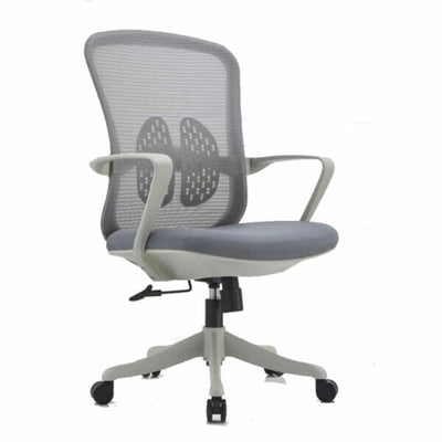 SILLA OFIK 1077 ORGANIC | Silla Operativa para Oficina | Base Estrella | Mesh y Tela | Interior - 1077 - OFIK - NOGAL BEAT - Sillas de oficina