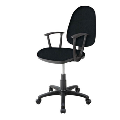 SILLA OFIK 275 CLASICA | Silla Secretarial para Oficina | Base Estrella | Tapiz en Tela | Interior - 275 - OFIK - NOGAL BEAT - Sillas de oficina