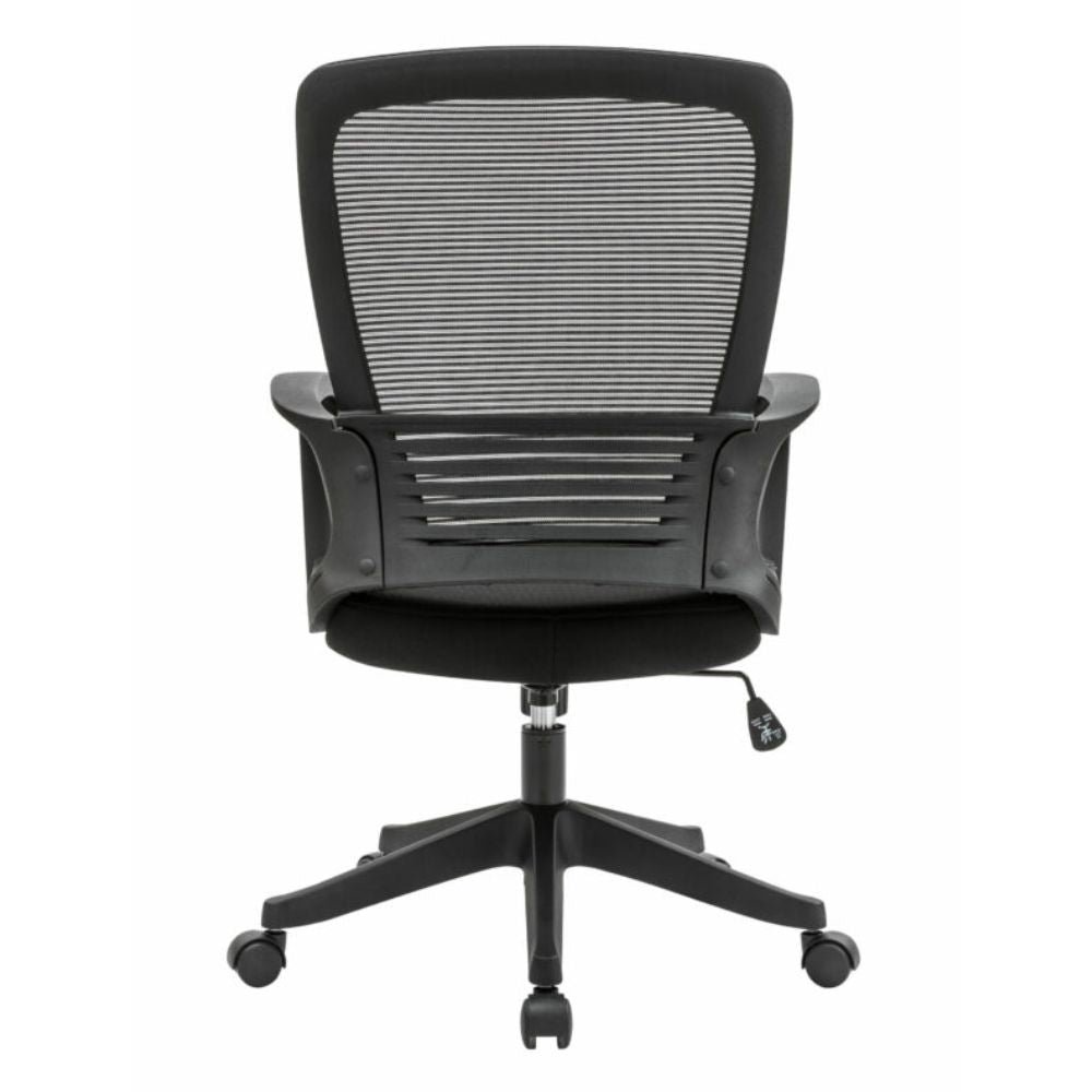 SILLA OFIK H3 | Silla Operativa para Oficina | Base Estrella con Rodajas | Negro | Mesh con Respaldo de Malla | Interior - 834 - Ofik - NOGAL BEAT - Sillas