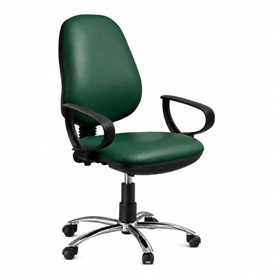 Silla Operativa Analista de Área Administrativa - GEBESA COMFORT - Varios Colores y Acabados - Brazos de Polipropileno y Base Cromada - Mecanismo Doble - GDC402PPBCTP - GEBESA - NOGAL BEAT - Silla Operativa