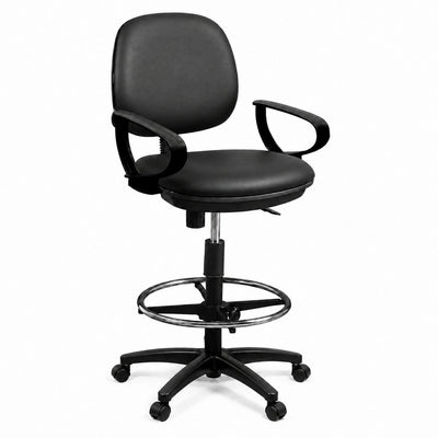 Silla Operativa de Cajero para Punto de Venta - GEBESA COMFORT - Varios Acabados - Brazos de Polipropileno - Con Ruedas - GDC304PPBRTP - GEBESA - NOGAL BEAT - Silla Operativa