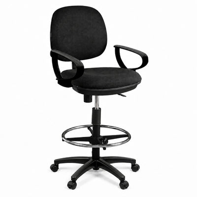 Silla Operativa de Cajero para Punto de Venta - GEBESA COMFORT - Varios Acabados - Brazos de Polipropileno - Con Ruedas - GDC304PPBR - GEBESA - NOGAL BEAT - Silla Operativa
