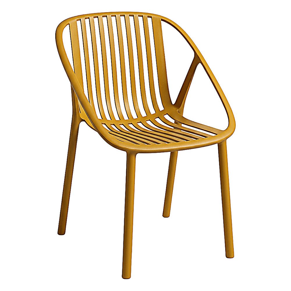Silla para Área de Terraza Hotel Protección UV - RESOL BINI - Varios Colores - Asiento y Respaldo en Polipropileno - 05380 - Resol - NOGAL BEAT - Silla de Terraza