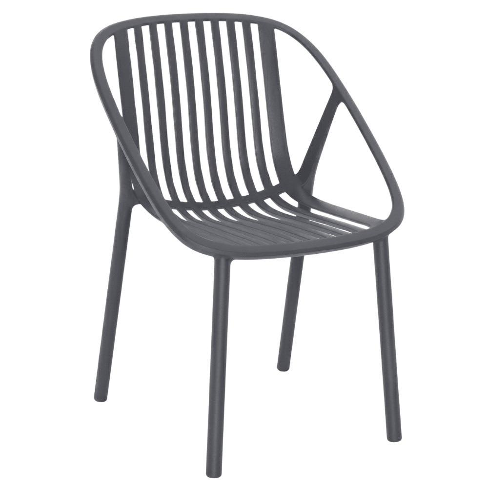 Silla Resol Bini en polipropileno con fibra de vidrio para exterior, varios colores