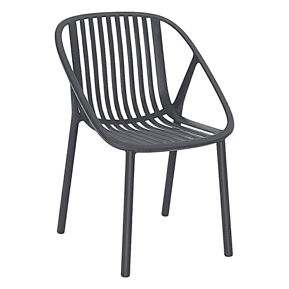 Silla para Área de Terraza Hotel Protección UV - RESOL BINI - Varios Colores - Asiento y Respaldo en Polipropileno - 05376 - Resol - NOGAL BEAT - Silla de Terraza