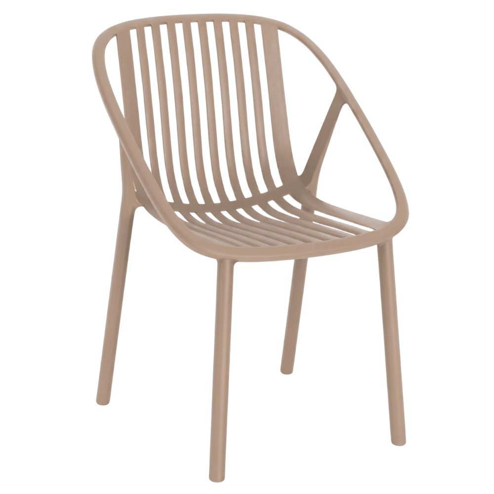 Silla Resol Bini en polipropileno con fibra de vidrio para exterior, varios colores