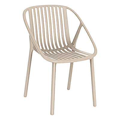 Silla para Área de Terraza Hotel Protección UV - RESOL BINI - Varios Colores - Asiento y Respaldo en Polipropileno - 05378 - Resol - NOGAL BEAT - Silla de Terraza