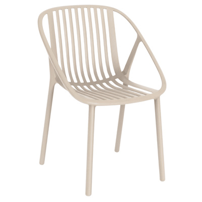 Silla para Área de Terraza Hotel Protección UV - RESOL BINI - Varios Colores - Asiento y Respaldo en Polipropileno - 5378 - Resol - NOGAL BEAT - Sillas